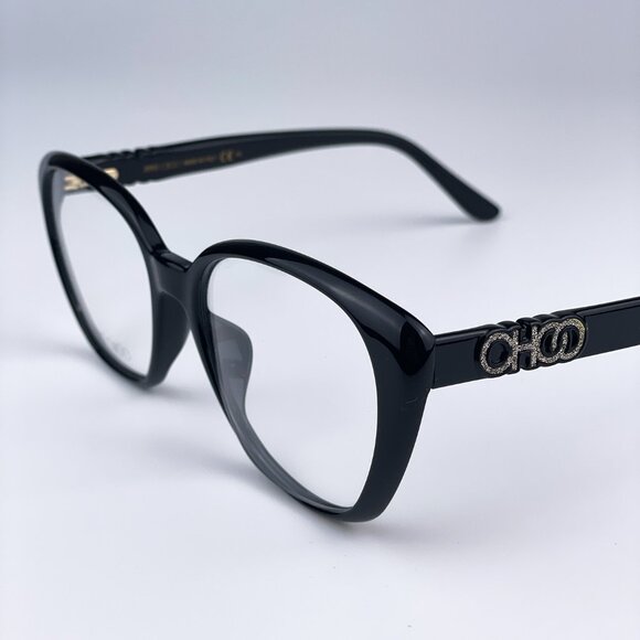 NEW Jimmy Choo JC252/F 807 Black Square Women Eyeglasses - Picture 4 of 9